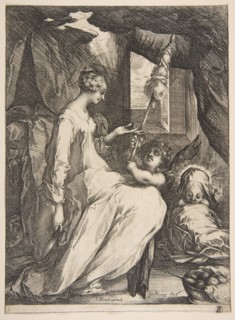 Virgin and Child with an Angel, 1612-16. Creator: Jacques Bellange.