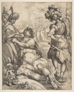 Military Figures outside a City, 1595-1616. Creator: Jacques Bellange.