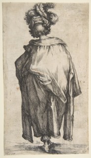 Melchior, from Three Magi series, 1595-1616. Creator: Jacques Bellange.