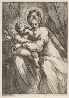 Madonna with a Rose, 1595-1616. Creator: Jacques Bellange.