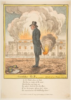 Counsellor O.P.-Defender of our Theatric Liberties, December 5, 1809. Creator: James Gillray.