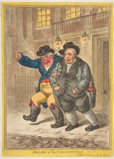 Pillars of the Constitution, February 1, 1809. Creator: James Gillray.