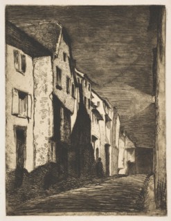 Street at Saverne, 1858. Creator: James Abbott McNeill Whistler.
