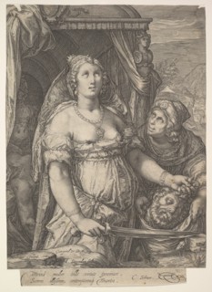 Judith and the Head of Holofernes, 1575?1607. Creator: Jan Saenredam.