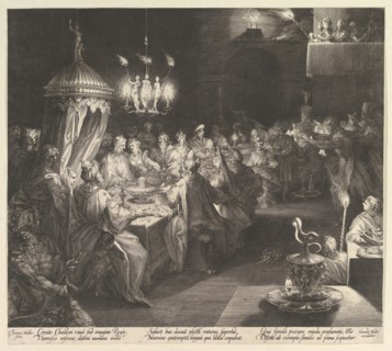 Balthazar's Feast, ca. 1624. Creator: Jan Muller.