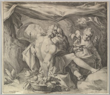 Lot and His Daughters, ca. 1630. Creator: Jan Muller.