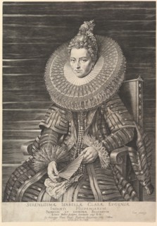 Portrait of Isabella Clara Eugenia, Governess of Southern Netherlands, 1615. Creator: Jan Muller.