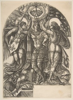 Henri II, King of France, Between France and Fame, ca. 1548. Creator: Jean Duvet.