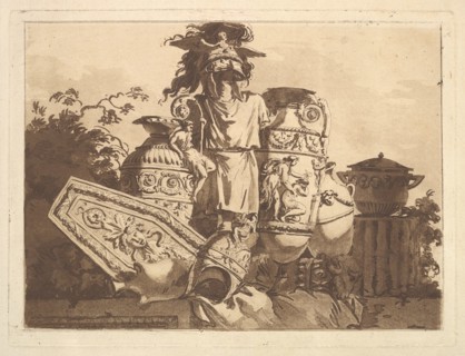 Composition with antiquities, from Recueil de Compositions par Lagrenée Le Jeune