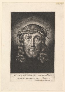 La sainte Face couronnee d'epines,