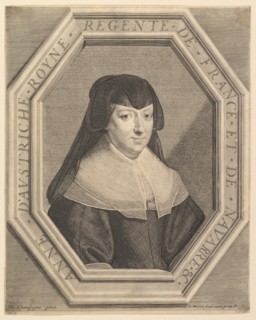 Anne d'Autriche, reine de France, en habit de deuil. Creator: Jean Morin.