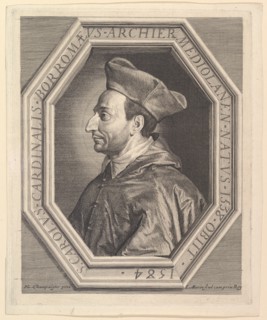Saint Charles Borromee, cardinal et archeveque de Milan. Creator: Jean Morin.