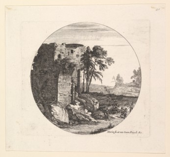 Les Ruines a gauche. Creator: Jean Morin.