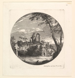 Les Ruines au Fond. Creator: Jean Morin.