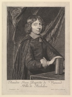 Amador Jean-Baptiste de Vignerod, abbe de Richelieu. Creator: Jean Morin.