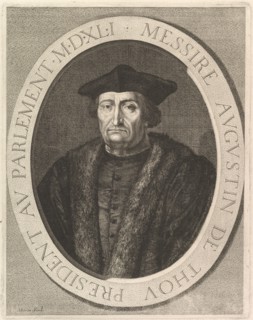 Augustin de Thou, president au Parlement. Creator: Jean Morin.