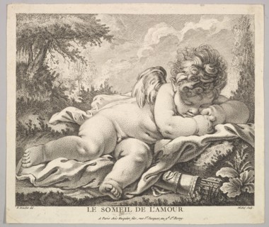 The Sleep of Cupid. Creator: Jean-Baptiste Michel.