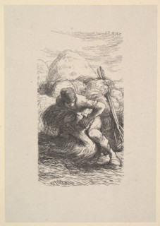 The Sheaf Binder, 1853. Creator: Jacques-Adrien Lavieille.