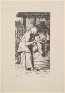 Sheepshearing, 1853. Creator: Jacques-Adrien Lavieille.
