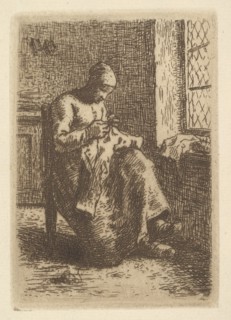 The Sewer, 1855. Creator: Jean Francois Millet.