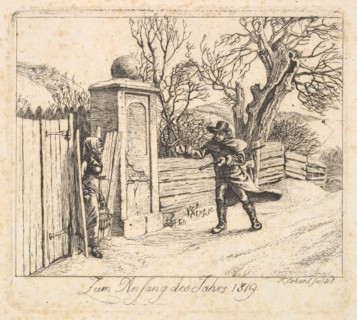 Winter Landscape, 1818. Creator: Johann Christian Erhard.