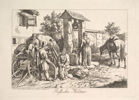 Cossack at the Well, 1815. Creator: Johann Christian Erhard.