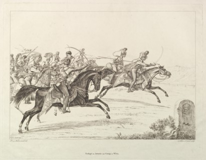 Austrian Lancers, early 19th century. Creator: Johann Christian Erhard.