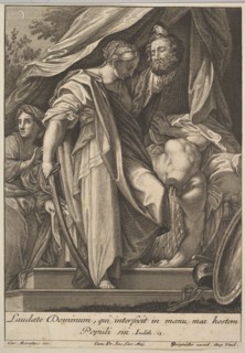 Judith slaying Holofernes, 1705-62. Creator: Johann Georg Bergmuller.