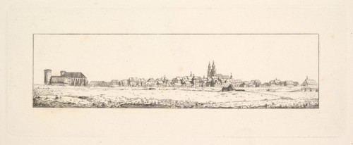 View of an Old Town with a Church and High Gabled Houses.n.d. Creator: Johann Gottfried Schadow.