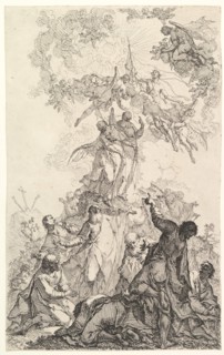 The Ascension of Christ, ca. 1750. Creator: Johann Ignatz Zimbal.
