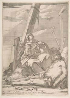 Christ and the Virgin at the Foot of the Cross. Creator: Laurent de la Hyre.