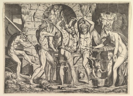 Venus in Vulcan's Forge, 1546-47. Creator: Leon Davent.