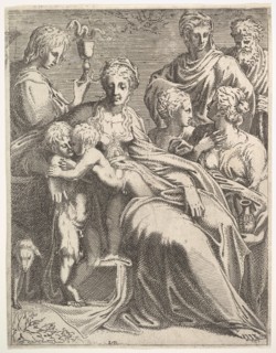 Virgin and Child with Saints, ca. 1550-56. Creator: Leon Davent.