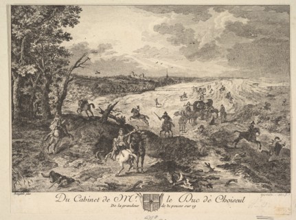 Robbery on a Road after a painting in the collection of the Duc de Choiseul, 1771. Creator: Louis Germain.