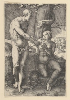 Sin of Adam and Eve, 1529. Creator: Lucas van Leyden.