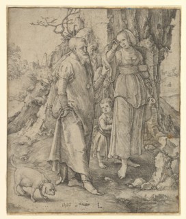 Abraham Sending Away Hagar, 1516. Creator: Lucas van Leyden.