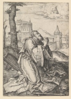 David Praying, ca. 1507. Creator: Lucas van Leyden.