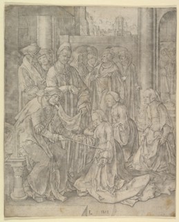 Esther Before Ahasuerus, 1518. Creator: Lucas van Leyden.