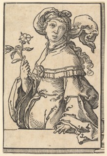 Erythrean Sibyl, from the series of Sibyls, ca. 1530. Creator: Lucas van Leyden.