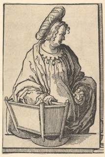 Samarian Sibyl, from the series of Sibyls, ca. 1530. Creator: Lucas van Leyden.