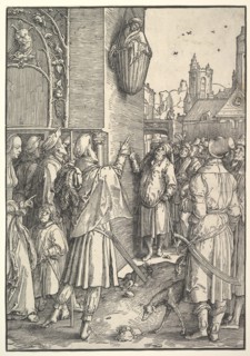 The Poet Virgil in a Basket, 1512. Creator: Lucas van Leyden.