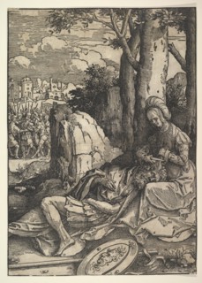 Samson and Delilah, ca. 1514  . Creator: Lucas van Leyden.