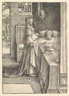 Jezebel Promising Naboth's Vineyards to King Ahab, ca. 1517. Creator: Lucas van Leyden.