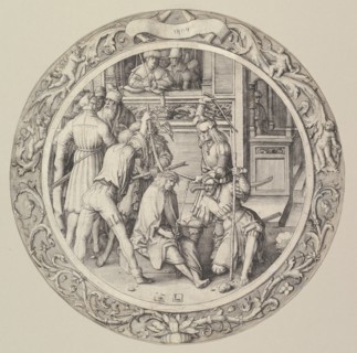 Christ Crowned with Thorns, from the Circular Passion, 1509. Creator: Lucas van Leyden.