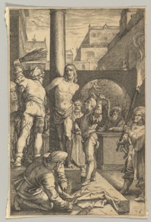 The Flagellation, from The Passion of Christ, ca. 1623. Creator: Ludovicus Siceram.