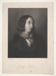 Portrait of George Sand, 1837. Creator: Luigi Calamatta.