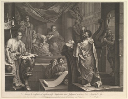 Paul Before Felix, February 5, 1752. Creator: Luke Sullivan.