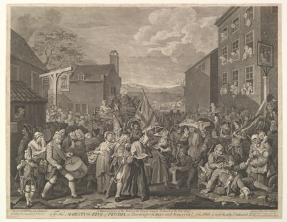 The March to Finchley-A Representation of the March of the Guards towards Scotla..., June 12, 1761. Creator: Luke Sullivan.