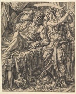 Judith Slaying Holofernes, from The Story of Judith and Holofernes. Creator: Dirck Volkertsen Coornhert.