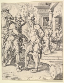 The Parable of the Good Samaritan, 1549. Creator: Dirck Volkertsen Coornhert.